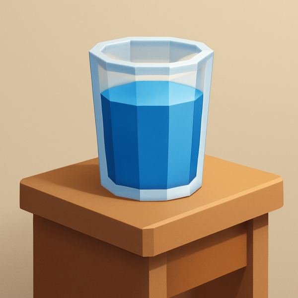 a água — water